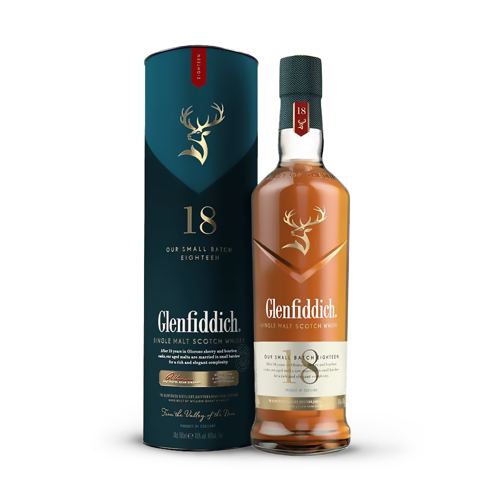 Glenfiddich 18 Year Old Speyside Single Malt Scotch Whisky