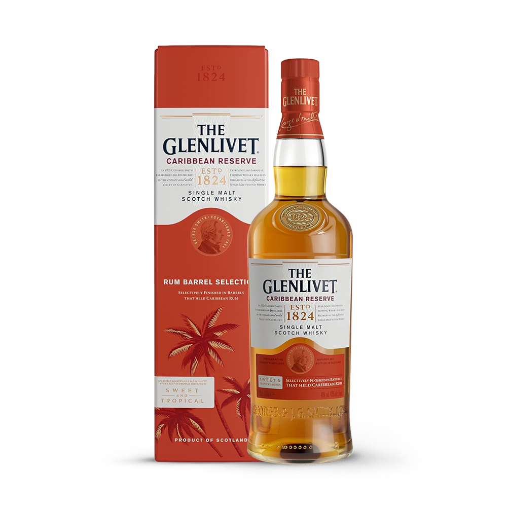 The Glenlivet Caribbean Reserve Single Malt Scotch Whisky Rum Barrel Selection