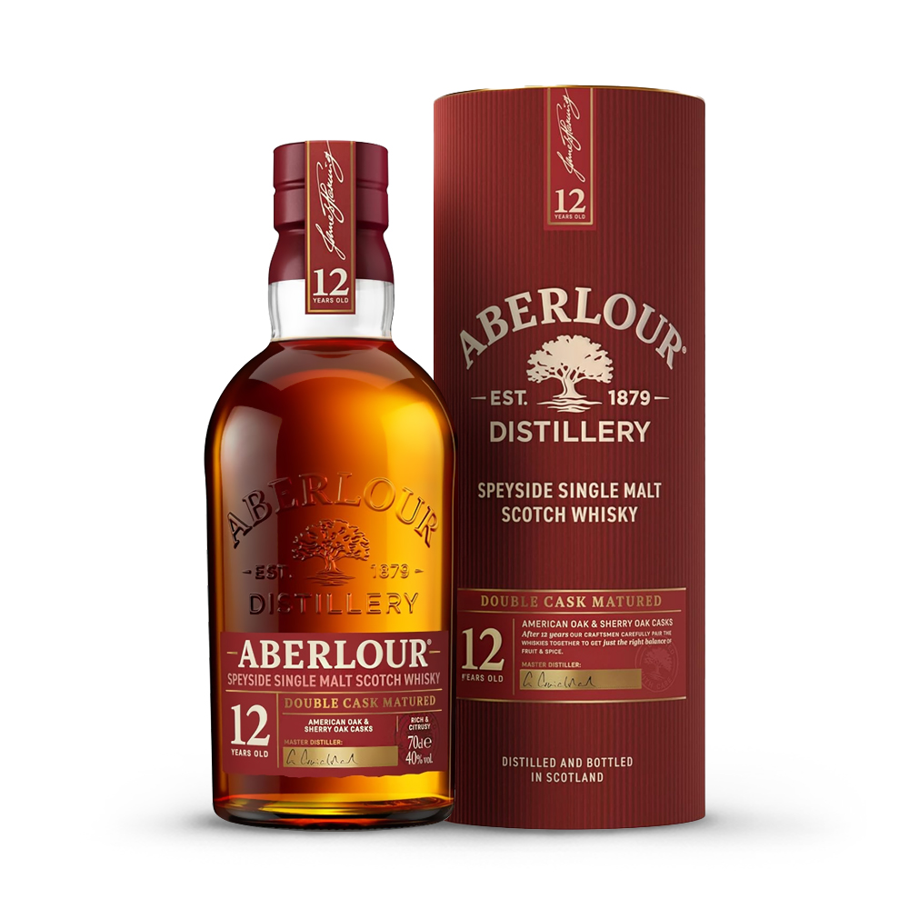 Aberlour 12 Year Old Speyside Single Malt Scotch Whisky Gift Box